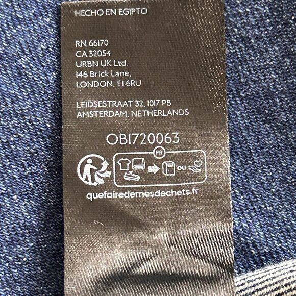 We The Free Major Leagues High Rise Cuff Crop Jean Womens 31 Carpenter - Picture 16 of 16